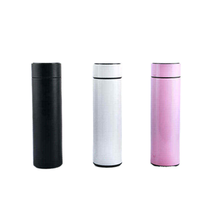 304 a doppio strato in acciaio inossidabile intelligente per misurare la temperatura della bottiglia d'acqua isolata tipo di tazza diritta - Product Image 4