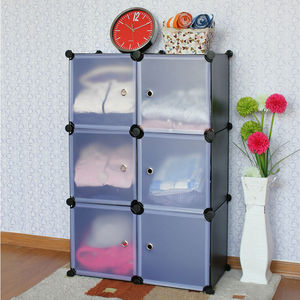 ตู้เสื้อผ้าลูกบาศก์มหัศจรรย์สี<span class=keywords><strong>ดำ</strong></span>ขาวผสม 6 ลูกบาศก์ในขนาด 14x14x14 นิ้ว (FH-AL0023-6) - Product Image 5