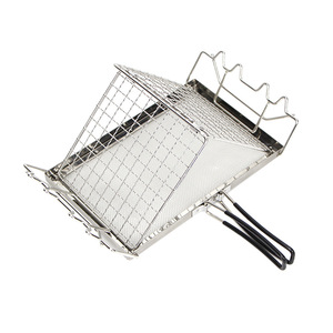 Support à pain grillé pliable en acier inoxydable Cool Camp, portable, pour barbecue extérieur, camping, cuisson et pâtisserie - Product Image 5