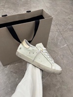 Chaussures décontractées pour couple en cuir véritable respirant, style rétro Little Star, classiques dorées, à lacets, pour l'hiver et le printemps