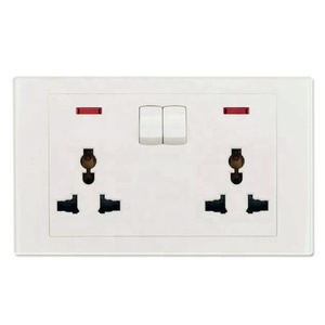 Interrupteurs et prises électriques murales universels personnalisés à 6 broches, alimentation CA 250 V - Product Image 4