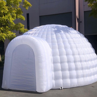 Chine Fournisseur Cottage Disco fête événement bar igloo gonflable pêche sur glace froide dôme blanc neige petit igloo gonflable pour les enfants