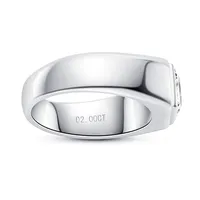 Bague de Noël MuShan en argent sterling 925 avec moissanite VVS, plaquée or 18 carats, bijoux fins brevetés MST pour elle