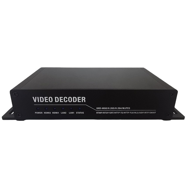 DMB 8902BT EC H.265 Multi Channel IP SRT RTMP RTMPS HLS to Two HD MI Audio Video Decoder