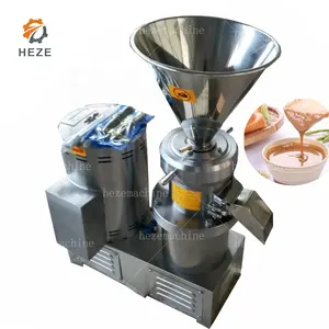 Factory Almond Milk Processing Machine Tahini Making Machinery Commercial Colloid Mill Feed Grinder Macadamia Nuts Sauce Maker