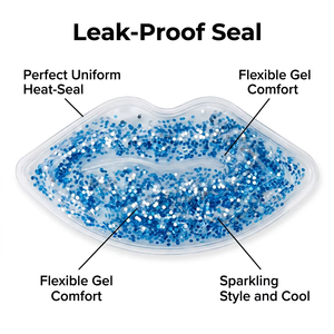 Customized Logo Print Reusable Lip <strong>Ice</strong> <strong>Pack</strong> Cool <strong>Ice</strong> <strong>Gel</strong> <strong>Pack</strong> - Product Image 3