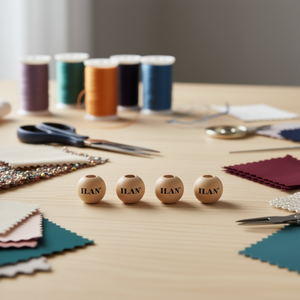 Perline in Legno Ilan 10x18 mm per Accessori d'Abbigliamento - Product Image 3