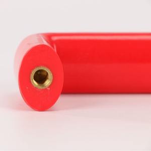 Poignée solide pour porte de four électrique résistante aux hautes températures, en alliage d'aluminium/bakélite, de forme elliptique - Product Image 5