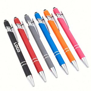 Stylo bille publicitaire personnalisé avec logo, corps métallique durable, pointe de 0,5 mm, idéal pour les cadeaux - Product Image 1