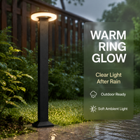 Lampadaire circulaire 12W pour aménagement paysager AC85-260V, plusieurs tailles 400mm 600mm 800mm, lampadaire LED moderne pour allée et chemin