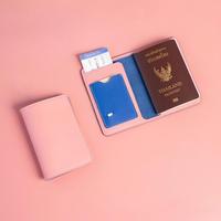 Funda de Pasaporte de Cuero PU WJ con Ranura para Tarjeta SIM, Porta Pasaportes y Tarjetas para Viajes de Negocios, Regalos de Viaje
