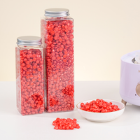 Échantillon Gratuit Faible MOQ Perles de Cire Scintillantes Personnalisées OEM ODM Marque Privée Hypoallergénique Testées sur Animaux Paillettes Épilatoires Visage et Maillot de Bain