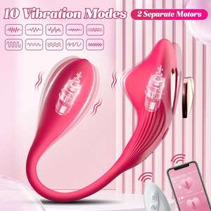 Vibrateur invisible portable pour l'extérieur, œuf vibrant sans fil avec télécommande et contrôle par application, masseur clitoridien pour femmes - Product Image 1