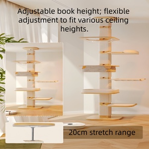 CZFIT Poste de Descanso para Gatos de Madera Maciza de Alta Calidad, Diseño Compacto, Multifuncional, Ajustable, Duradero e Impermeable - Product Image 3