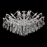 Lustre en cristal K9 Maria Theresa de luxe, petite taille, doré, pour salon, hôtel, villa, luminaire pour la maison