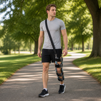 Attelle de genou ultra-légère, rigide, stable, réglable, orthèse de soutien pour la rééducation post-chirurgicale des fractures