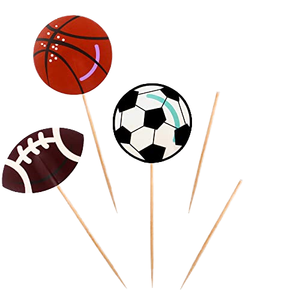 Artículos para Fiestas de Cumpleaños Infantiles, 20 Piezas, Decoración de Papel para Cupcakes con Temática Deportiva de Fútbol, Béisbol y Baloncesto - Product Image 4