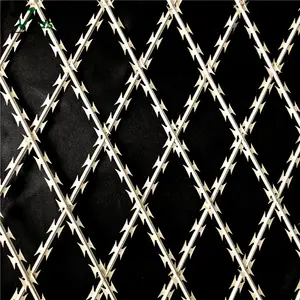 Galvanized welded razor wire fence welded razor barbed wire mesh welded razor wire mesh