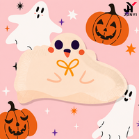 Assiettes en carton blanc 300 g/m² pour Halloween, amusantes et effrayantes, jetables, pour la table de fête à thème.