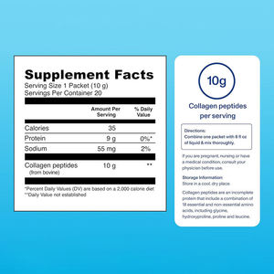 <b>Vital</b> <b>Proteins</b> Hydrolyzed <b>Collagen</b> Powder Supplement Travel Packs for Skin Hair Nail Joint Safe for Pregnant Women - Product Image 2