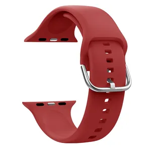Weiche wasserdichte Silikon armbänder 38mm 45mm Ersatz gummi armbänder für Apple Watch 8