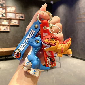 Porte-clés <span class=keywords><strong>dinosaure</strong></span> <span class=keywords><strong>Jurassic</strong></span> <span class=keywords><strong>World</strong></span>, figurines de dessin animé Tyrannosaurus Rex et Triceratops B267, porte-clés de voiture <span class=keywords><strong>Jurassic</strong></span>, petit cadeau unisexe - Product Image 2