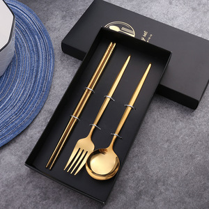 Portugal Luxury Stainless Steel Flatware Set Gold Plated Mirror Cutlery Steak Knife Fork Spoon Elegant Wedding Tableware Gift - Product Image 4