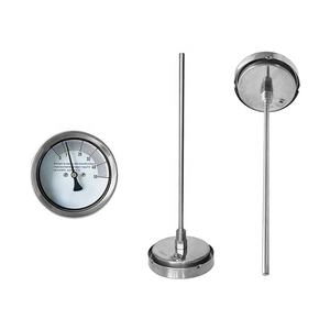 घरेलू तापमान गेज के लिए 2.5 इंच 63 मिमी पीछे बिमटल पाइप थर्मामीटर - Product Image 2