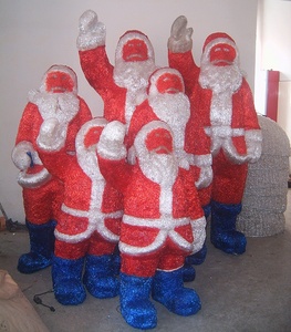 Di alta qualità all'ingrosso giardino decorativo di natale Led 3d <span class=keywords><strong>Santa</strong></span> scultura luci ornamenti illuminano 3D acrilico babbo natale - Product Image 6