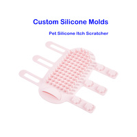 Brosse de toilettage et grattoir réglable en silicone pour chat, avec fonction de massage des coins, pour table, pieds et structure d'escalade WIN-WIN