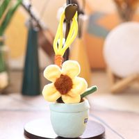 Nouveau Pendentif Tulipe Adorable Songshan Toys 13cm, Mini Poupée Suspendue, Breloque de Sac, Décoration, Peluche Douce, Plante en Pot, Porte-clés Jouet