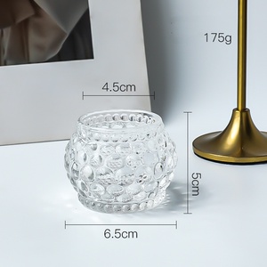 Tempat lilin kaca ornamen kaca kecil, tongkat lilin pemegang kaca kualitas tinggi - Product Image 6