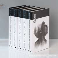 Livre factice de style nordique pour décoration d'étagère, modèle de simulation pour meuble TV de salon, livre de simulation, carnet