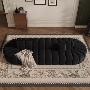 Modernes schwarzes Sofa Luxus doppelseitige Möbel hersteller Couch Wohnzimmer Kino Sofa Hotel Sofas - Product Image 4