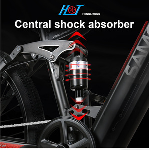 For OEM 14AH Battery Electric Bike 26-Inch Suspension Aluminum Alloy Electric Mountain Bike - Product Image 5