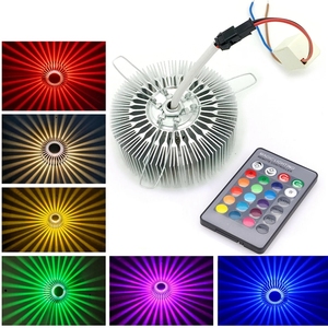 Lampada da parete moderna a LED RGB lampada da parete girasole illuminazione a Led per illuminazione interna corridoio corridoio ristorante illuminazione - Product Image 3