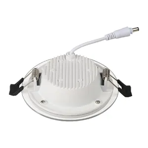 Hete Verkoop Led Smd Ronde Glazen Paneellamp 6W 9W 12W 18W 24W 30W Binnenverlichting