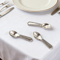 Mini Vaisselle Miniature en Plastique Simulation Couteau Fourchettes Cuillère pour Accessoires de Cuisine de Maison de Poupée