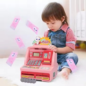 Hucha educativa Caja de ahorro de dinero, Depósito automático de plástico Cajeros Mini <span class=keywords><strong>Cajero</strong></span> Automático automático Banco de Juguetes - Product Image 4