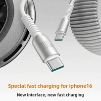 Câble de données tressé en nylon BWVV 60W à charge rapide avec connecteurs Type-C pour iPhone 15/16/17 certifié CE/FCC