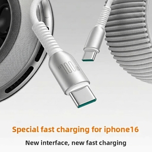 Câble de données tressé PD à charge rapide 60W avec connecteurs USB-C pour téléphones mobiles 15, 16, 17 - Product Image 3
