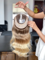 SHY Mini Crown Wig, Perruque Lace Front en Cheveux Humains Remy avec Raie Multi-directionnelle, Fabricant d'Emballages Marque Privée