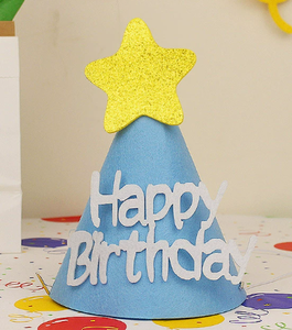 DAMAI Wholesale Kids Baby Happy Birthday Felt Hats Cute Colorful Headpieces Photo Props for Birthday Party Decoration Supplies - Product Image 3