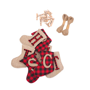 ป้ายแบนเนอร์ DAMAI สุขสันต์วันคริสต์มาส ผ้ากระสอบรูปถุงเท้า ของตกแต่งคริสต์มาสสุดพิเศษ ของตกแต่งคริสต์มาสที่ไม่เหมือนใคร ของตกแต่งเตาผิงสุดเก๋ ของตกแต่งวันคริสต์มาส - Product Image 6