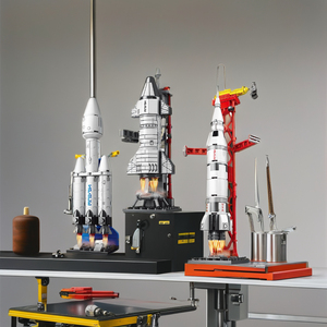 Preço por atacado Série Espacial DIY Building Block Set Montagem Mini Modelos Rocket <span class=keywords><strong>Space</strong></span> Station <span class=keywords><strong>Shuttle</strong></span> para o Espaço-Temático - Product Image 3