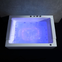 Bain à remous moderne en acrylique avec massage intelligent, haut-parleurs Bluetooth, système de température constante, massage à bulles pour salle de bain et hôtel