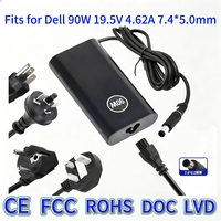 Chargeur d'alimentation de remplacement de quatrième génération 19,5 V 4,62 A 90 W pour ordinateur portable DELL N4030 E5470