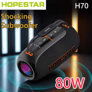HOPESTAR H70 Haut-parleur Bluetooth portable 80W <span class=keywords><strong>sans</strong></span> <span class=keywords><strong>fil</strong></span> extérieur IPX6 Boombox étanche avec TWS Stereo Deep Bass 8800mAh Batterie - Product Image 2