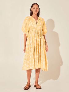 Boheme largo Kimono da donna all'ingrosso manica lunga autunno abiti stampati donna Casual estate abito elegante 2023 - Product Image 5