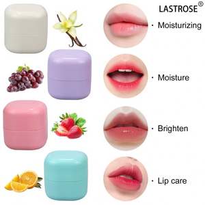 Baume à lèvres à la fraise en 4 saveurs, naturel, longue durée, adoucit les lèvres, lisse les ridules, réparation profonde, hydratant, baume à lèvres en forme de boule ronde - Product Image 4